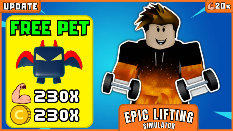 Epic Lifting Simulator Codes - October 2025 / PowerUp Gamer