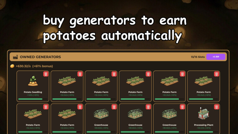 Idle Potato Game Codes - February 2026 3 Idle Potato Game Codes - February 2026 / PowerUp Gamer